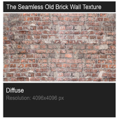 The seamless old brick wall texture