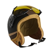 Moto helmet leather 02