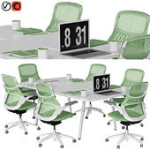 green conference table