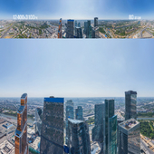 Panorama Moscow City, a set of panoramas 20th - 80th floors, day / night