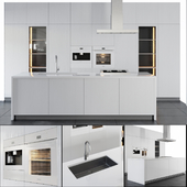 white modern kitchen k001