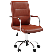 London Brown Swivel Desk Office Chair