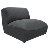 Armchair without armrests Modway Comprise Armless