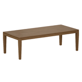 Morris Ash Gray Reclaimed Wood Extension Dining Table Open (Crate and Barrel)