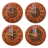 Collection of wooden clocks