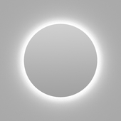 Round mirror without frame with illumination Soars Eclipse