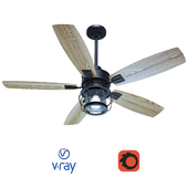 Galveston ceiling fan 52 inches for outdoor use from Quorum, USA.