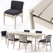 Table and chair.  Article Lagora