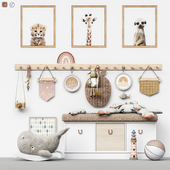 Toys and furniture set 100