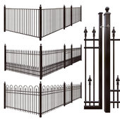 Iron fence set - Hoop and Picket / Puppet Picket / Pool