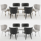 Elve luxury dining table and chairs