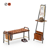 Valet Seated Bench set