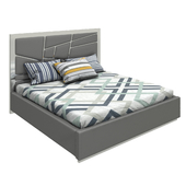 Bed Vig Furniture Modrest Chrysler Modern Gray