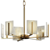 Marble square chandelier