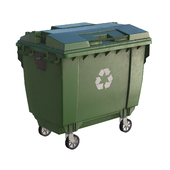 Street Trash Can Dumpster Low-poly 3D model