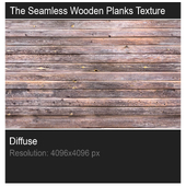 The old seamless wooden planks texture
