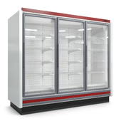 Refrigerated display case 3 doors