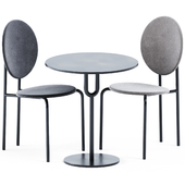 Piper Pedestal Table 700D by DesignByThem & Michelle Chair by SP01