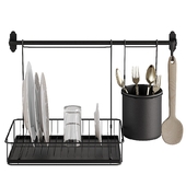 IKEA HULTARP ГУЛЬТАРП (черный) набор для кухни