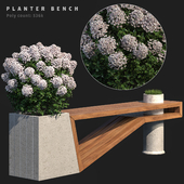Outdoor Planter Bench Vol1