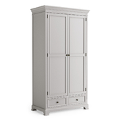 DAVENTRY Taupe-Gray Large Double Wardrobe