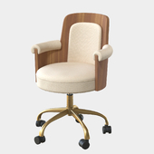Roan Wood Office Chair by crate&barrel