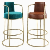 art-puf High-tech designer bar stool