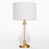 zara lamp with glass bottom