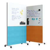 PolyVision - WhiteBoard Texture Mobile Acoustic Panel