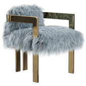 Kingpin Dining Chair in Mongolian Fur