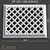 Plaster ventilation grill 002