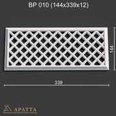 Ventilation plaster grill BP 010 (144x339x12)