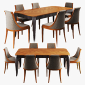 Morelato dining set 001 art. 5790 + musa chair