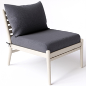 Lagora Washed Oak Lounge Chair