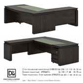 Om Rounded writing desk, Attachment (universal), Movable cabinet with 3 drawers