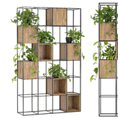 Indoor Plant Stand Metal and Wood