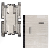 2 Carpets CC-TAPIS  - ASMARA and HELLO SONIA RELOADED BLACK