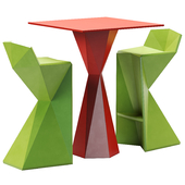 Vondom Vertex Bar Table and Stool
