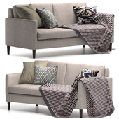 Clermont 71.85" Square Arm Slipcovered Sofa