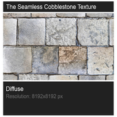 The seamless cobblestone texture