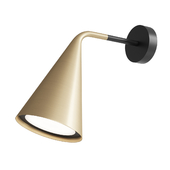 GORDON Wall Lamp Conical Diffuser in Chrome by Corrado Dotti