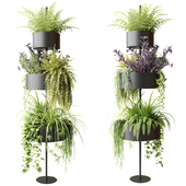 Vertical column planter for greenery SØYLE