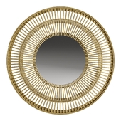 Rattan mirror by Athropologie