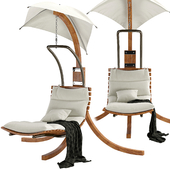 Leisure Season Hanging Chaise Lounge with Stand