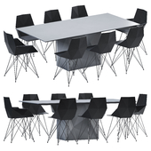 Vondom Faz Dining Table and Chair
