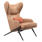 Amos Leather Accent Chair