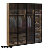 Hinged cabinet with RPE raumplus system