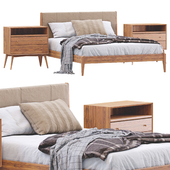 Modern  Wood Bed By West Elm