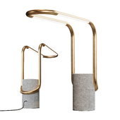 Beau LED Brass Task Lamp by Crate & Barrel