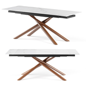 Ravenna extendable table with ceramic top